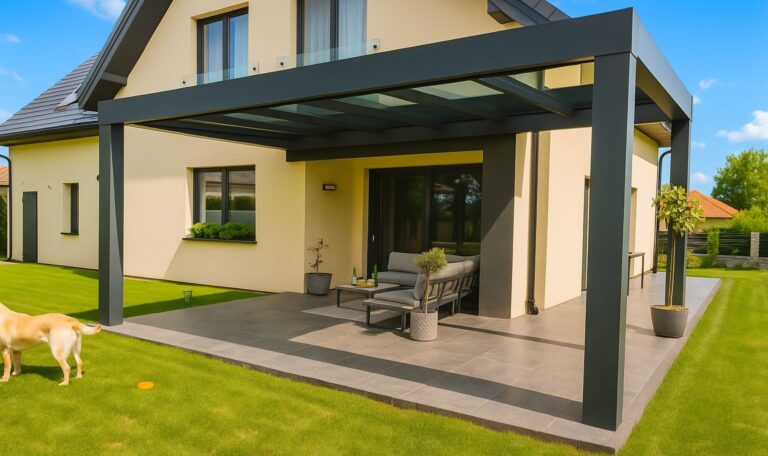 VERA Zadaszenie tarasowe z ukrytym spadkiem