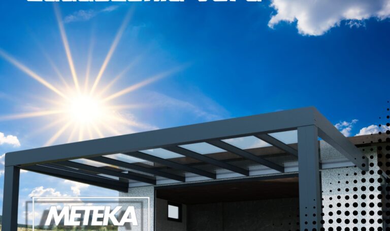 VERA Zadaszenie tarasowe z ukrytym spadkiem